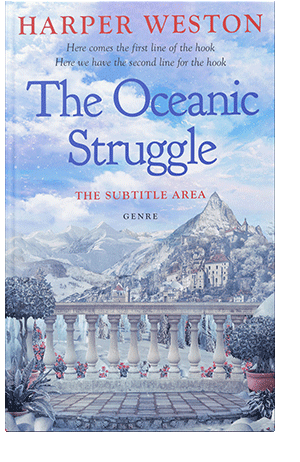 Pre Made Book Cover Periwinkle Gray