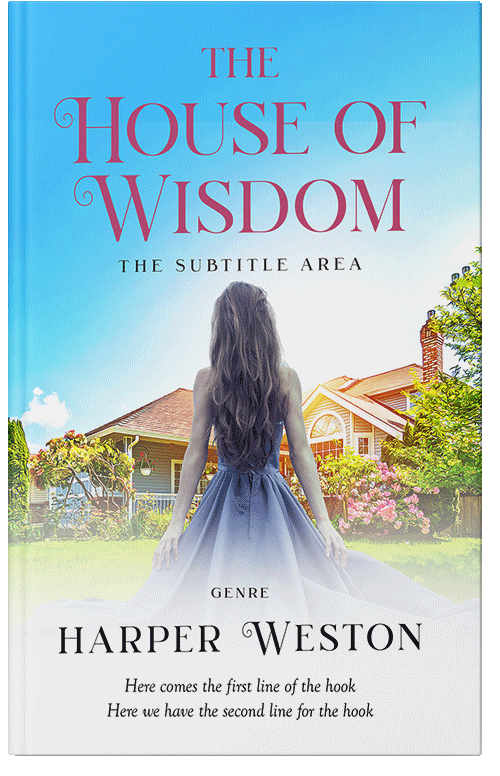 Front view of Curious Blue #23522 - Premade Royal Romance Book Cover