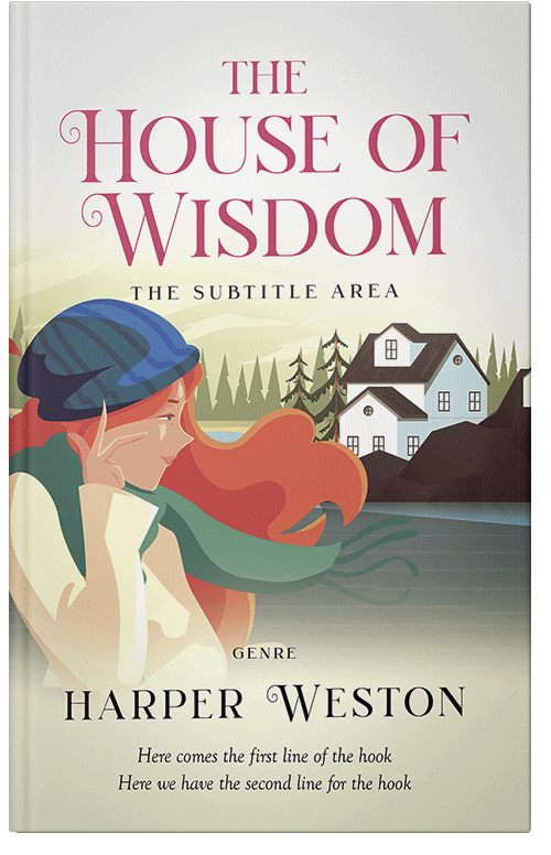 Front view of Premade Literary Fiction Book Cover - White Rock