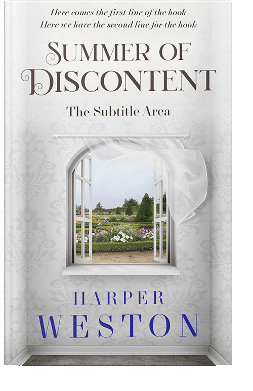 Front view of Quill Gray #23528 - Premade Literary Fiction Book Cover