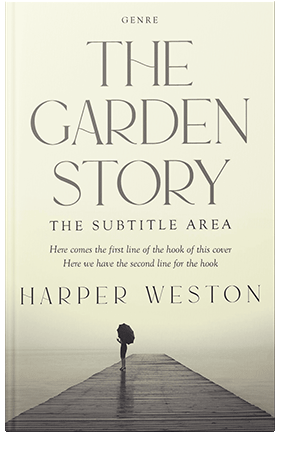 Pre Made Book Cover Beige