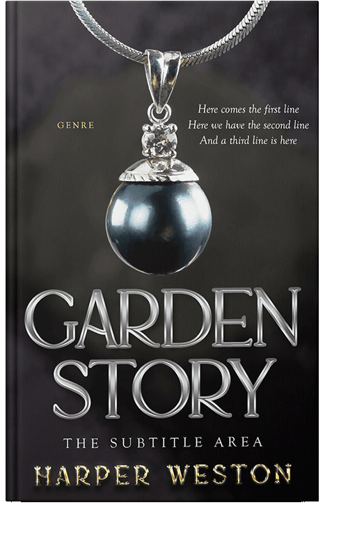 Front view of Thunder #23544 - Premade Abstract Book Cover