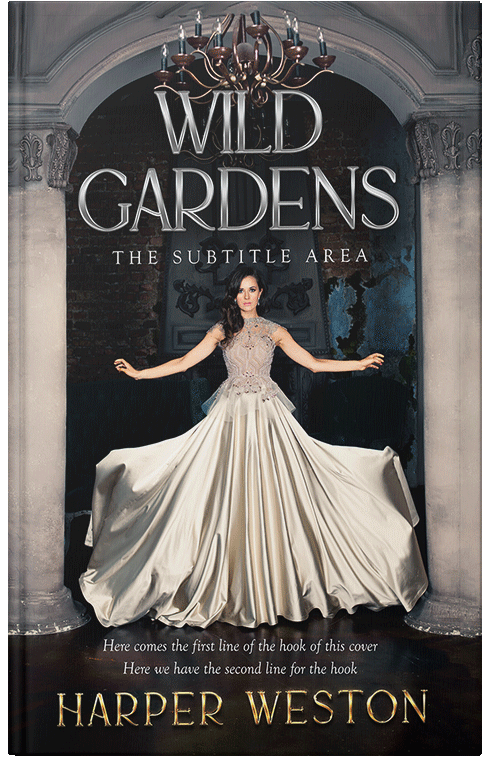 Front view of Premade Erotica Book Cover - Soft Amber