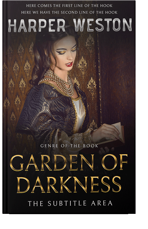 Front view of Gondola #23547 - Premade Historical Book Cover