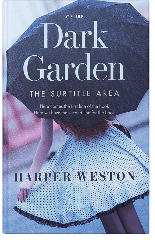 Front view of Premade Romance Book Cover - Pickled Bluewood