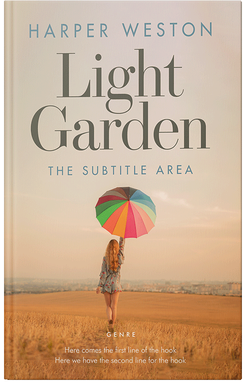 Front view of Stark White #23560 - Premade Romance Book Cover