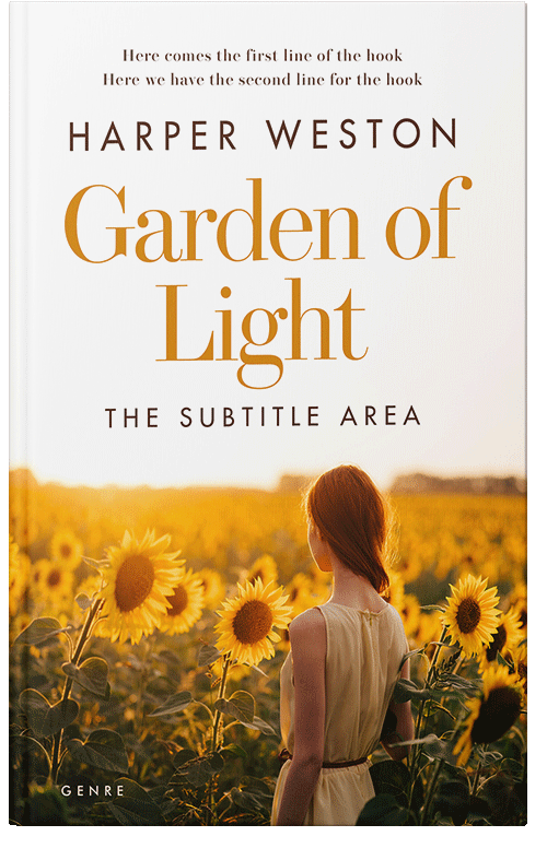 Front view of Brown Tumbleweed #23562 - Premade Literary Fiction Book Cover