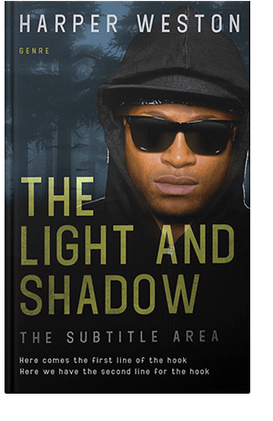 Pre Made Book Cover Black