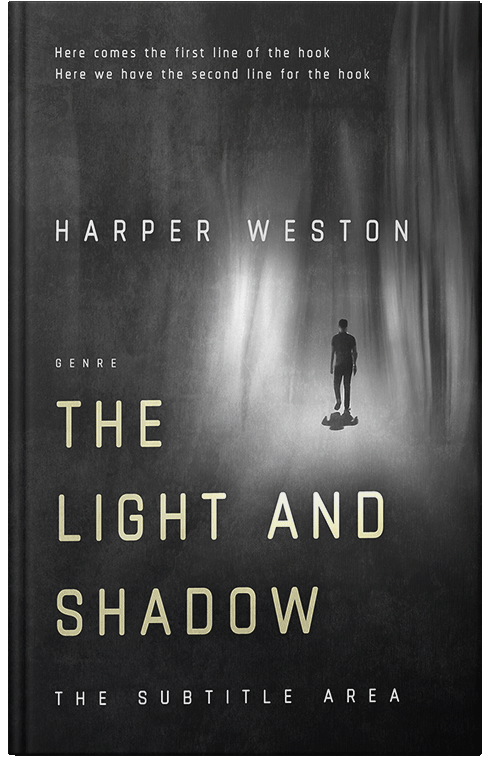 Front view of Premade Mystery & Thriller & Suspense Book Cover - Outer Space