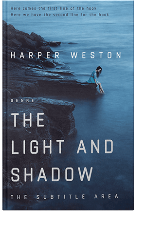 Pre Made Book Cover Ebony Clay