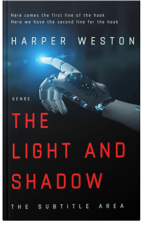 Pre Made Book Cover Ebony