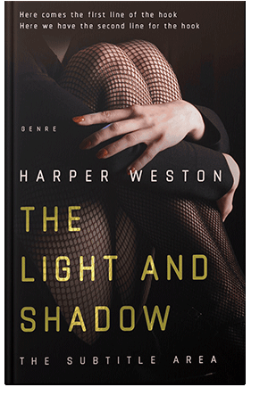 Pre Made Book Cover Black