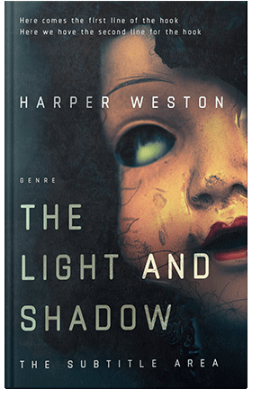 Pre Made Book Cover Antique Brass