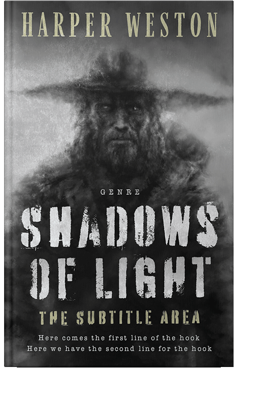 Front view of Gray Nickel #23641 - Premade Horror Book Cover