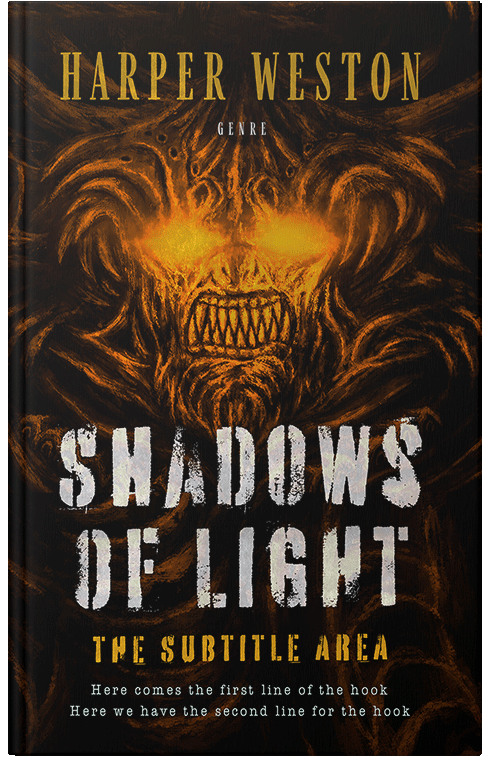 Front view of Premade Horror Book Cover - Twine