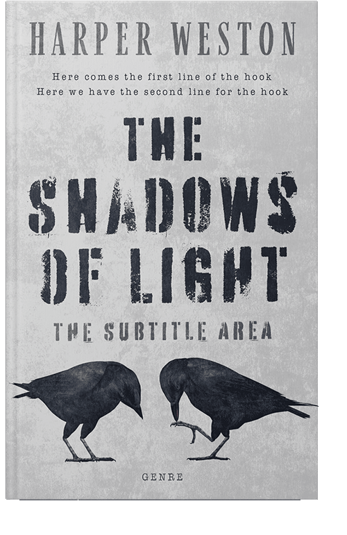 Front view of Iron #23646 - Premade Literary Fiction Book Cover