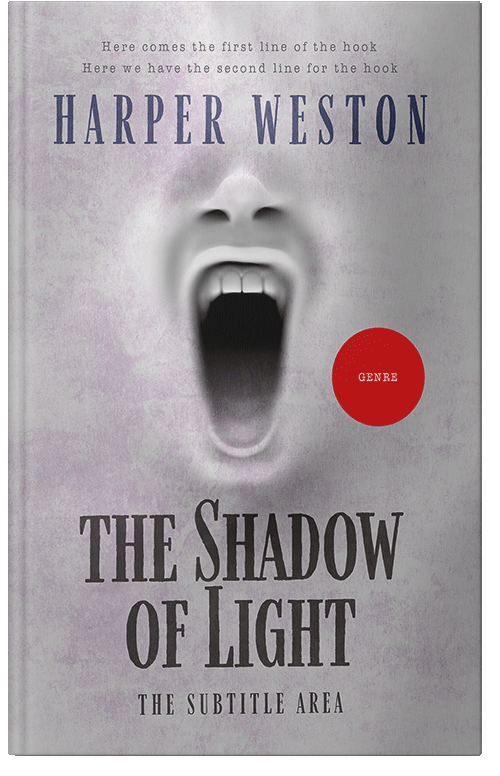 Front view of Pale Slate #23660 - Premade Horror Book Cover