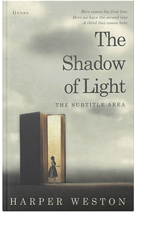 Pre Made Book Cover Foggy Gray