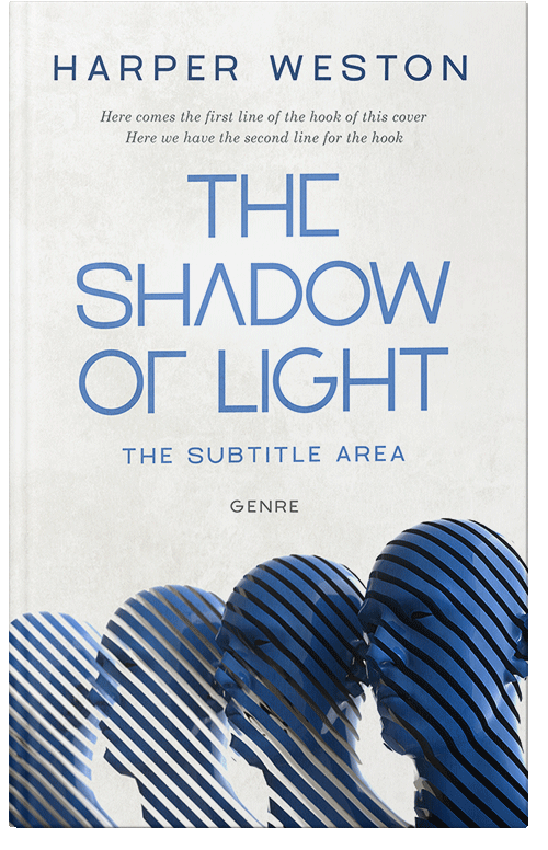 Front view of Premade Abstract Book Cover - Desert Storm