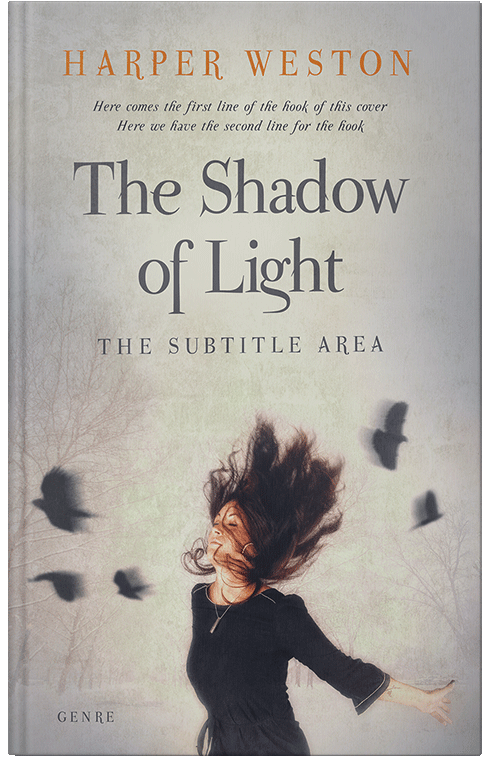 Front view of Swirl #23681 - Premade Fantasy Book Cover