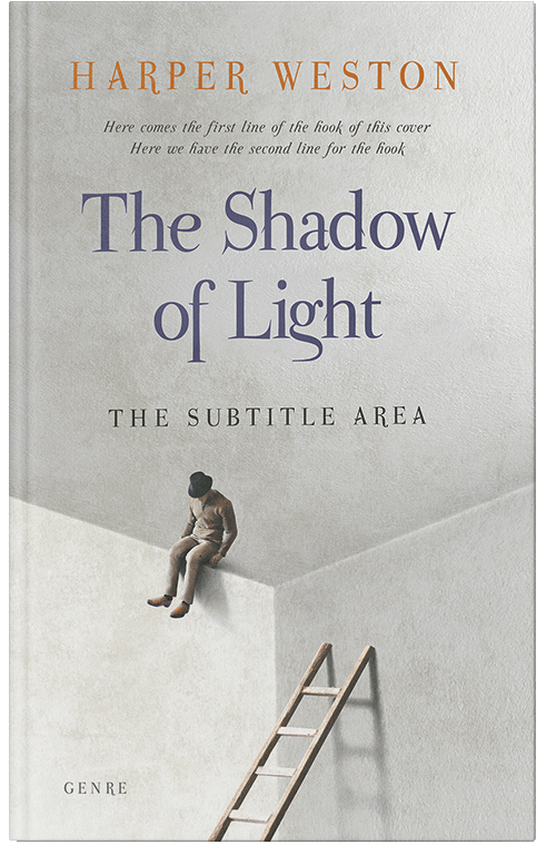 Front view of Quill Gray #23683 - Premade Abstract Book Cover