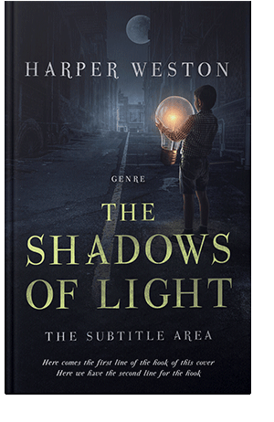 Pre Made Book Cover Ebony