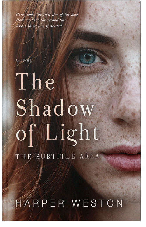 Front view of Premade Romance Book Cover - Cedar