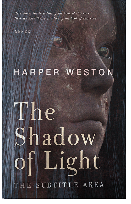 Front view of Premade Horror Book Cover - Thunder