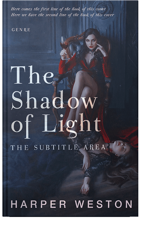 Front view of Ebony Clay #23711 - Premade Horror Book Cover