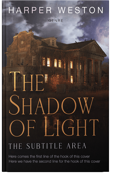 Front view of Gondola #23713 - Premade Horror Book Cover