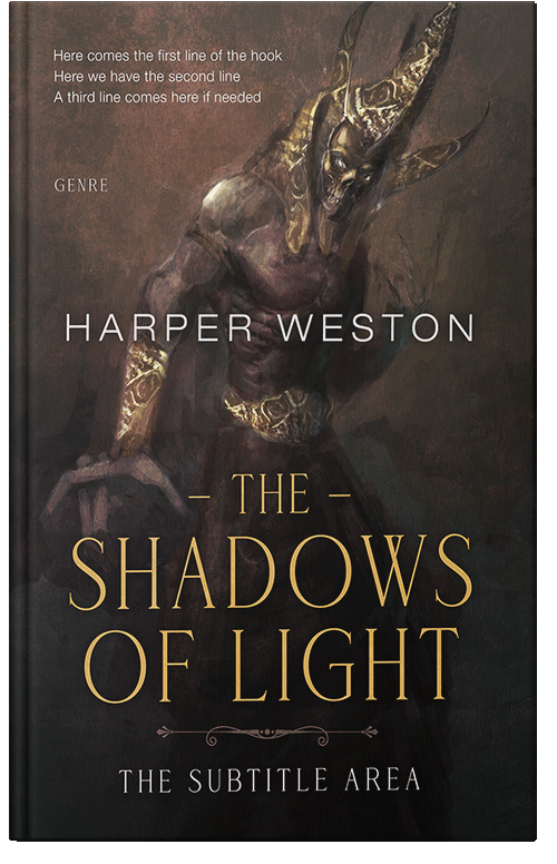 Front view of Cocoa Brown #23720 - Premade Fantasy Book Cover