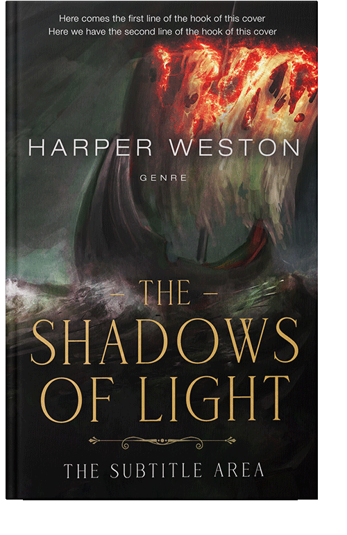 Front view of Rangoon Green #23723 - Premade Fantasy Book Cover