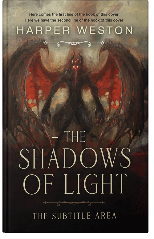 Front view of Premade Fantasy Book Cover - Coffee Bean