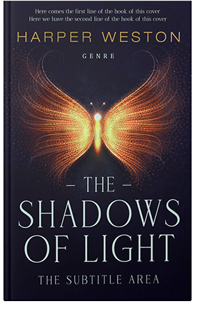 Pre Made Book Cover Ebony