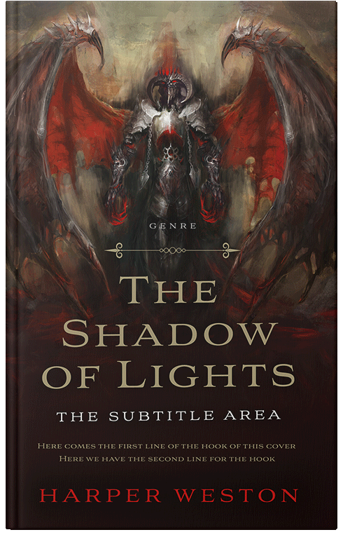 Front view of Premade Fantasy Book Cover - Night Rider