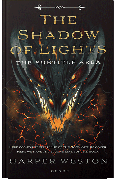 Front view of Zeus #23746 - Premade Fantasy Book Cover