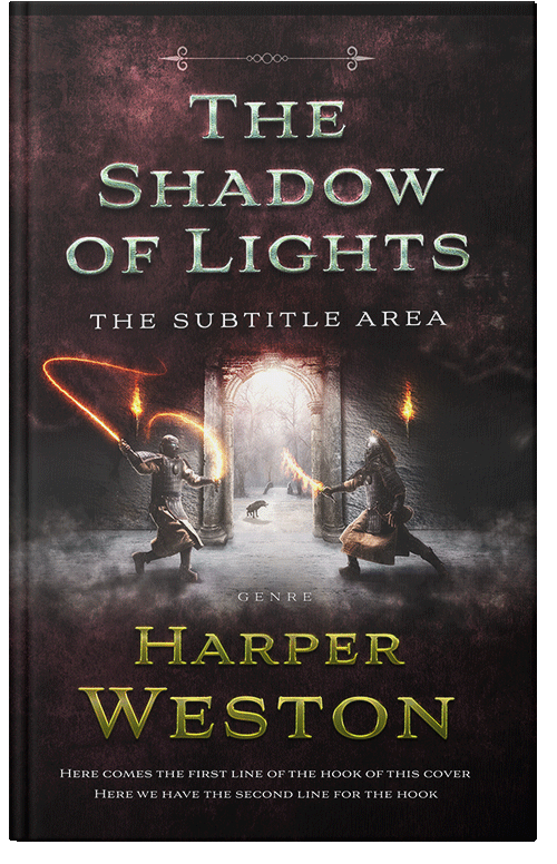 Front view of Cocoa Brown #23748 - Premade Science Fiction Book Cover