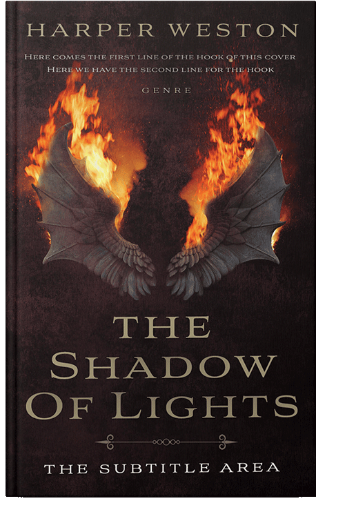 Front view of Night Rider #23752 - Premade Fantasy Book Cover