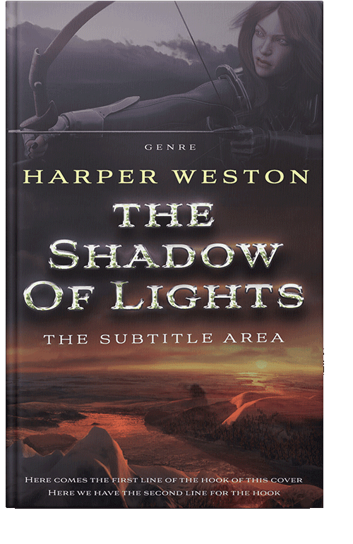 Front view of Thunder #23757 - Premade Fantasy Book Cover