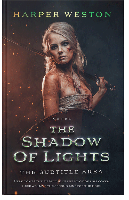 Front view of Thunder #23758 - Premade Historical Book Cover