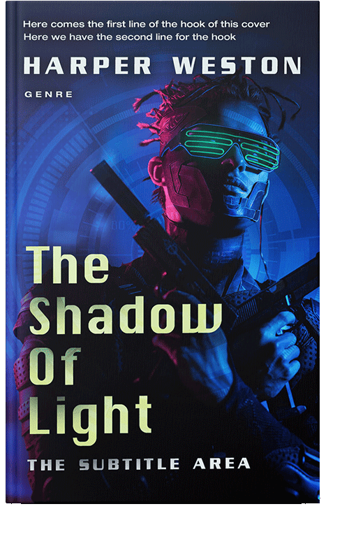 Front view of Ebony #23766 - Premade Apocalyptica Book Cover