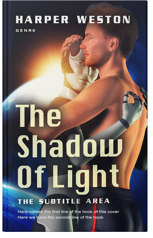 Front view of Cashmere #23778 - Premade Science Fiction Book Cover