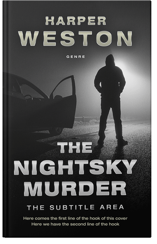 Front view of Gray Nickel #23790 - Premade Mystery & Thriller & Suspense Book Cover