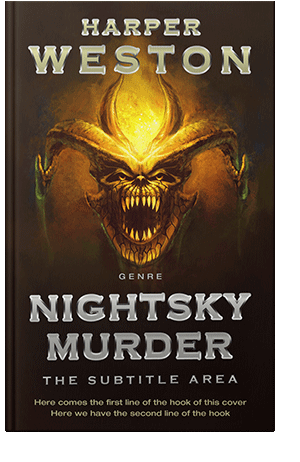 Pre Made Book Cover Graphite