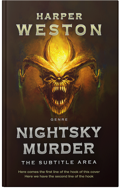 Front view of Graphite #23797 - Premade Horror Book Cover