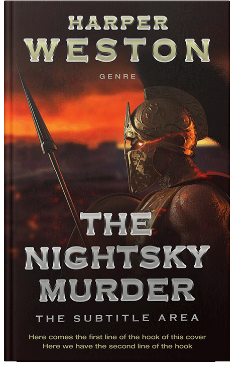 Front view of Antique Brass #23798 - Premade Fantasy Book Cover