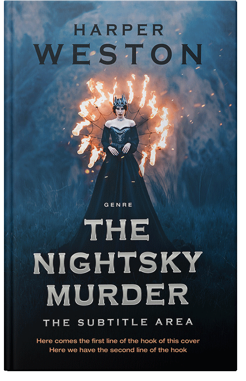 Front view of Premade Fantasy Book Cover - Firefly