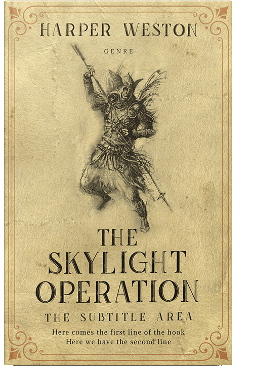 Front view of Brandy #23812 - Premade Historical Book Cover