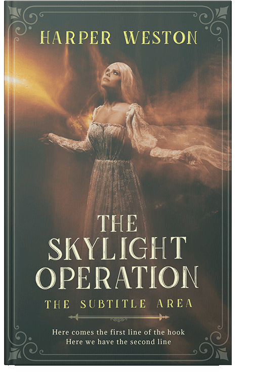 Front view of Fuscous Gray #23816 - Premade Fantasy Book Cover