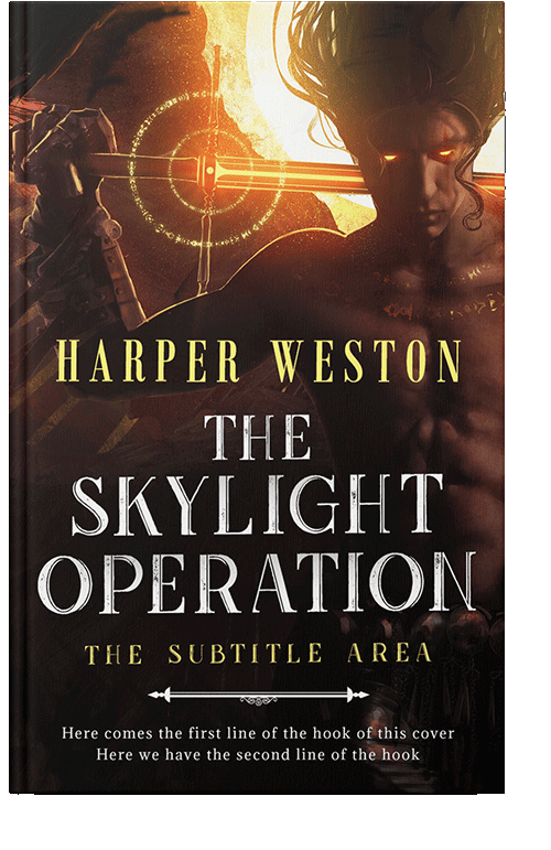 Front view of Harvest Gold #23819 - Premade Fantasy Book Cover